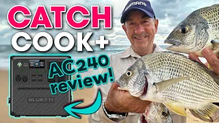 CATCH & Cook 🐟 Fishing off the Beach 🐟 + Bluetti AC240 First Look!