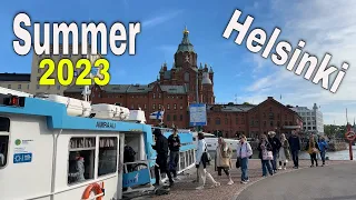 Summer walk 2023 - in the city center of Helsinki, Finland#trevel #travel