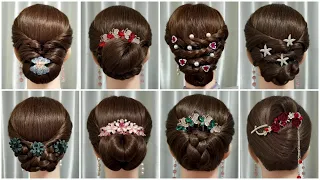 Elegant Hair Updo Tutorial with Decorative Pins