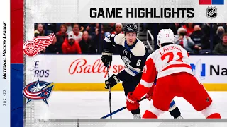 Red Wings @ Blue Jackets 11/15/21 | NHL Highlights