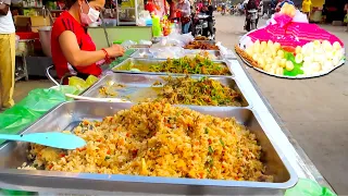 Shoes Factory Breakfast Market at Oudeum Chom Chau in Phnom Penh