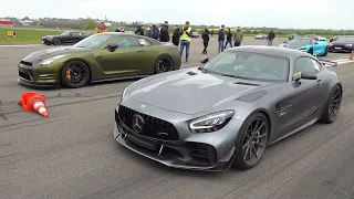 Mercedes-AMG GT R Pro vs 800HP Nissan GT-R R35