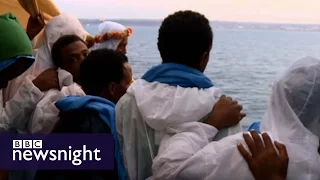 Escape to Europe: The migrants' story - BBC Newsnight