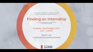 Finding an Internship Workshop