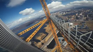 Tower Crane Acrobatics :: Lakhta Center FPV Freestyle