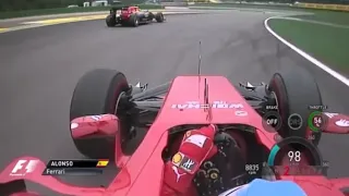 GP 2014 de Alemania Fernando Alonso Vs Daniel Ricciardo Batalla Onboard FORMULA 1 CON TODO