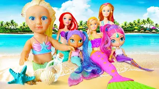 As sereias e seus talentos! Historinha infantil para meninas. Bonecas Barbie.