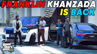 FRANKLIN KHANZADA IS BACK | VISITING SHOWROOM | GTA 5 | Real Life Mods #448 |