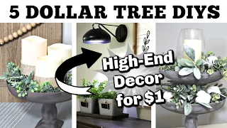 5 Dollar Tree DIYS Using PLASTIC BOWLS?!? | High-End FARMHOUSE DOLLAR TREE DIYS | Krafts by Katelyn