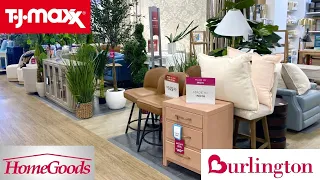 TJ MAXX HOMEGOODS BURLINGTON FURNITURE CHAIRS TABLES DECOR SHOP WITH ME SHOPPING STORE WALK THROUGH