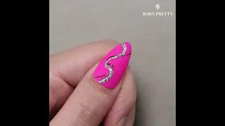 BORN PRETTY Shiny Painting Swirls Nail Art