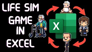 I made a LIFE SIM game in EXCEL #excelgaming