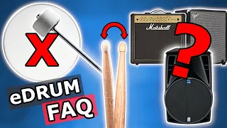 Felt Beaters on Mesh Heads, What Sticks for Electronic Drums, eDrum Amps & More | eDrum FAQ
