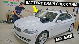 BMW BATTERY DRAIN FIX, CHARGE BATTERY BMW X1 X2 X3 X4 X5 X6 F10 F30 F11 F31 F32 F25 F26