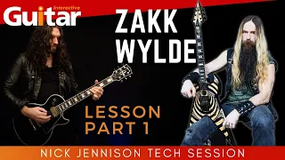 ZAKK WYLDE TECH SESSION | LESSON PART ONE | NICK JENNISON