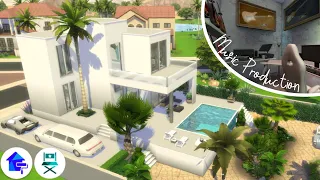 MODERN HOME for FAMOUS MUSICIAN  [ GET FAMOUS + DREAM HOME DECORATOR ] SIMS 4 BUILD