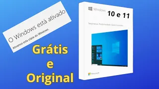 COMO ATIVAR WINDOWS GRÁTIS E ORIGINAL DIRETO NA MICROSOFT - Windows 10 e 11