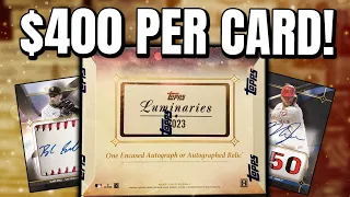 $400 FOR ONE CARD!! | 2023 Topps Luminaries Two Box Review