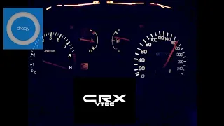 Honda Crx Vtex TUNED B16 220 HP Acceleration ☑️Dragy