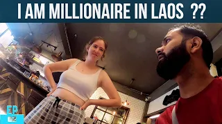 I AM MILLIONAIRE 💵IN LAOS 🇱🇦 | INDIAN 🇮🇳 IN LAOS | CURRENCY AND HOSTEL IN VIENTIANE |