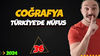 🌍TÜRKİYE'DE NÜFUS🔴39 Günde TYT Coğrafya Kampı-36 🟡10.sınıf coğrafya Kampı-18📌2024