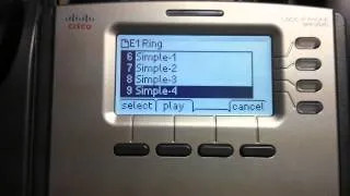 Cisco SPA Series Ringtones