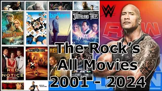 WWE The rock (dwayne johnson) all movie list from 2001 to 2024