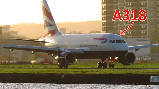 HIGH PERFORMANCE Takeoff and STEEP Landings at London City Airport!