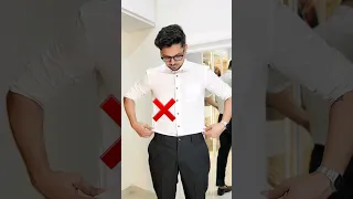 How To Tuck Shirt Correctly ✅️ #hacks #fashionhacks #mensfashion #shortsvideo #dailyshorts #shorts