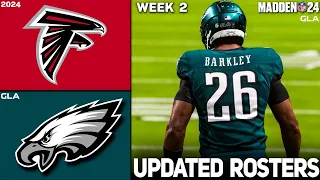 Eagles vs. Falcons | Week 2 | 2024 - 2025 Updated Rosters | Madden 24 PS5 Simulation