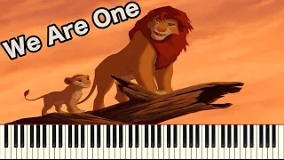 We Are One (from "The Lion King II: Simba's Pride") [Synthesia Piano Solo]