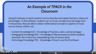 Using TPACK to Improve Technology Use in the Classroom