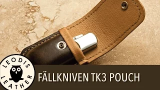 Making a Pigskin Lined Leather Pouch for a Fallkniven TK3 Pocket Knife