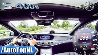 TOP SPEED 🔝 in MERCEDES BENZ S CLASS S400d on AUTOBAHN by AutoTopNL