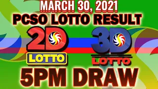 5PM Swertres & Ez2 Lotto Result Today (Tuesday) March 30, 2021