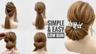 Simple & easy low bun 😍 @tinoshair_tino