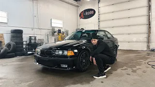 "Бюджетный" покрас BMW E36 в Канаде своими руками.