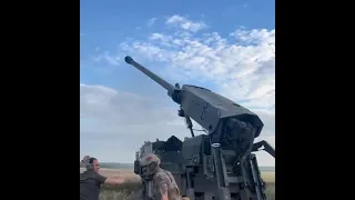 Перше відео з бойовою роботою бійців ЗСУ на французьких155-мм колісних САУ CAESAR на шасі Tatra T815