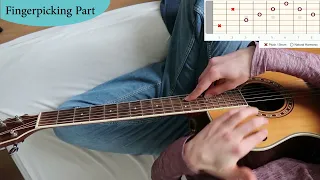 Passionflower - Jon Gomm | Guitar Tutorial WITHOUT BANJO TUNERS | Part 2