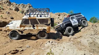 Копы в шоке от УАЗа на бездорожье! ... Blazer K5 Gmade против MST. RC OFFroad 4x4