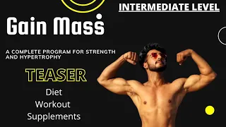 Gain mass program | TEASER | HARSHIT PHYSIO FITNESS | MUSCLE BUILDING SERIES
