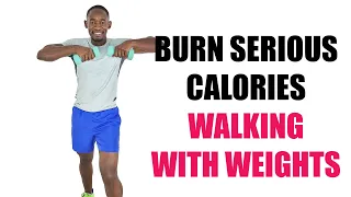 30 Minute Walk at Home with Weights to Burn Serious Calories
