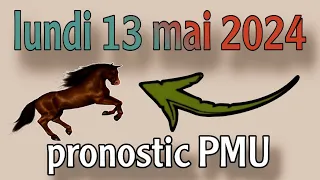 lundi 13 mai 2024/pronostic PMU/Réunion 1 cours 4 🔥💯🎉❣️🐴