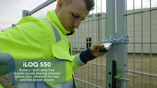 iLOQ S50 with padlock fencing