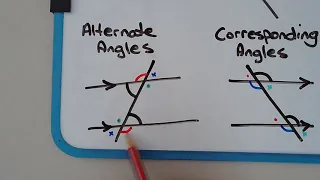 [0218] Geometry - Angles on Parallel Lines (alternate, corresponding and co-interior angles)