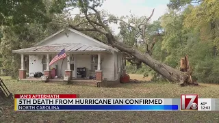 5th death from Hurricane Ian confirmed in North Carolina