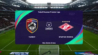 PES 2021 | Tambov vs Spartak Moscow - Russia Premier League | 26/09/2020 | 1080p 60FPS