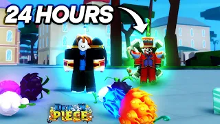 Spinning For Devil Fruits For 24 HOURS In Roblox Demon Piece