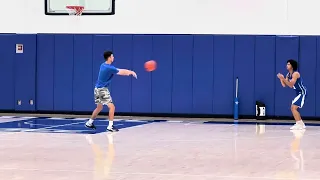 Jared McCain getting some shots up at Duke practice