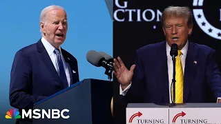 ‘Couldn’t have drawn a contrast more clearly’: Biden and Trump’s differences on D-Day anniversary